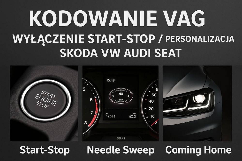 Kodowanie VAG – Wyłączenie Start-Stop / Personalizacja Skoda VW Audi S