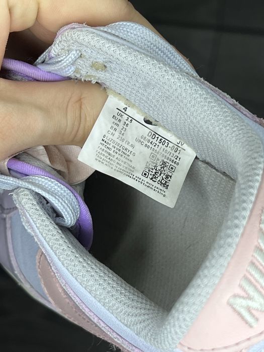 Nike dunk pink 23.см