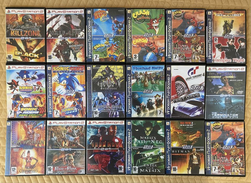 Диски для Sony PlayStation 2/PS2/ПС2 (Українська Ліцензія).