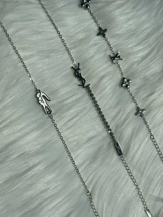 Браслети з нержавіючої сталі YSL , Lacoste , LV