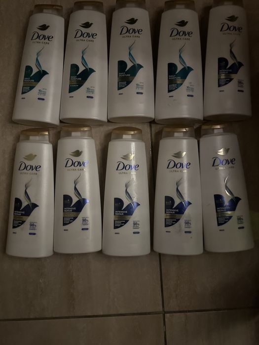 Dove szampony 10 sztuk .