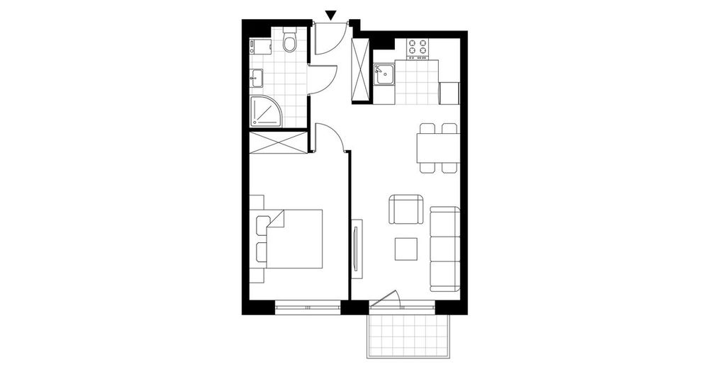 2-pokojowe mieszkanie 41m2 + balkon