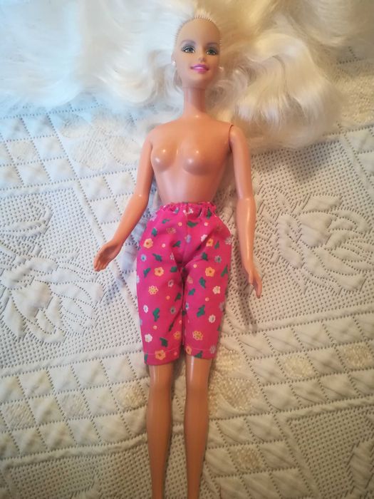 Calções Rosa com Flores para Boneca