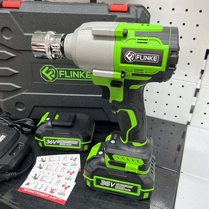 Акумуляторний безщітковий ударний гайковерт 1/2 850Nm 36В 6АFLINKE