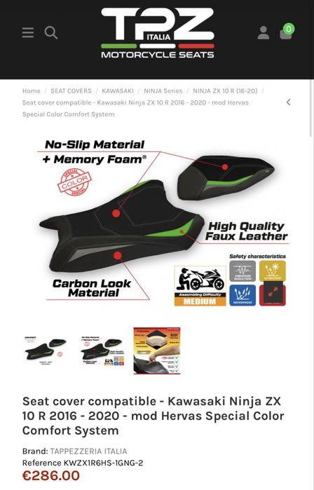 Kawasaki zx10r Forra de banco