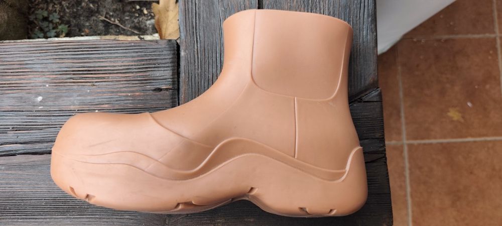 Modne Kalosze Damskie Tulipano Beżowe / Karmelowe Puddle Boots r