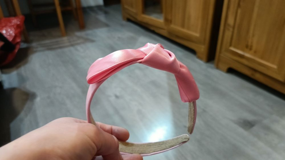 Opaska dziewczęca damska  różowa