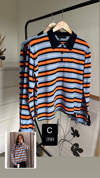 Джемпер, поло у смужку Zara, розмір S