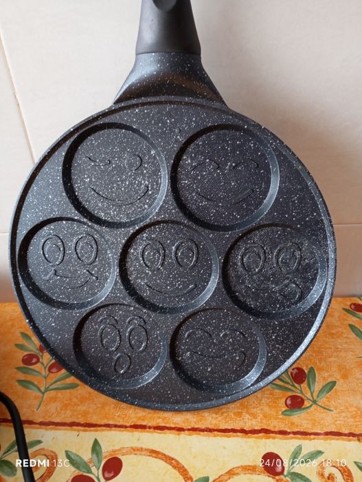 Crepeira elétrica e frigideira panquecas