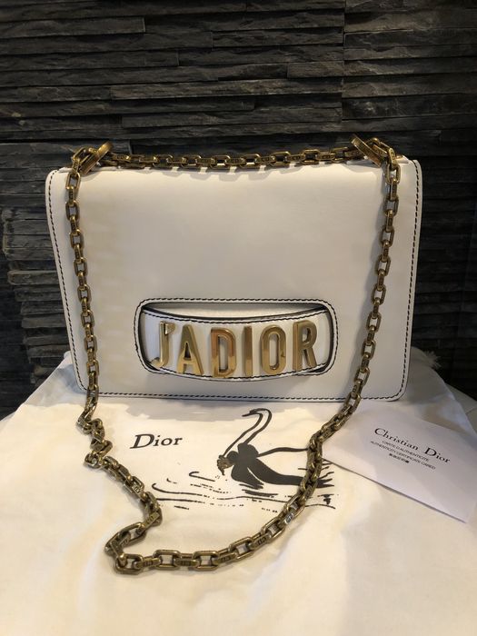 Christian Dior torebka w białym kolorze