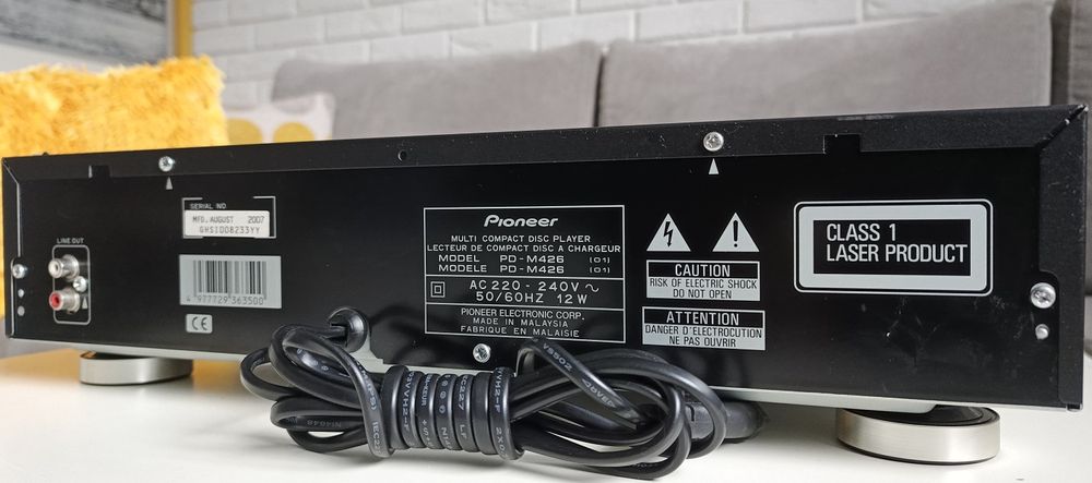 Pioneer PD-M426, odtwarzacz, zmieniarka CDx6, HiFi. Pilot oryginał.