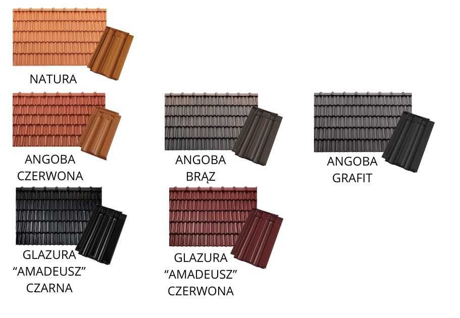 TONDACH dachówka ceramiczna TRADITION 12 (Marsylka 12) angoba