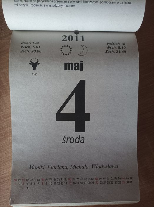 Kartka z kalendarza 2011