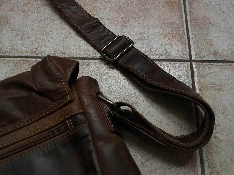 Мужская кожаная сумка портфель через плечо rada nature(germany)