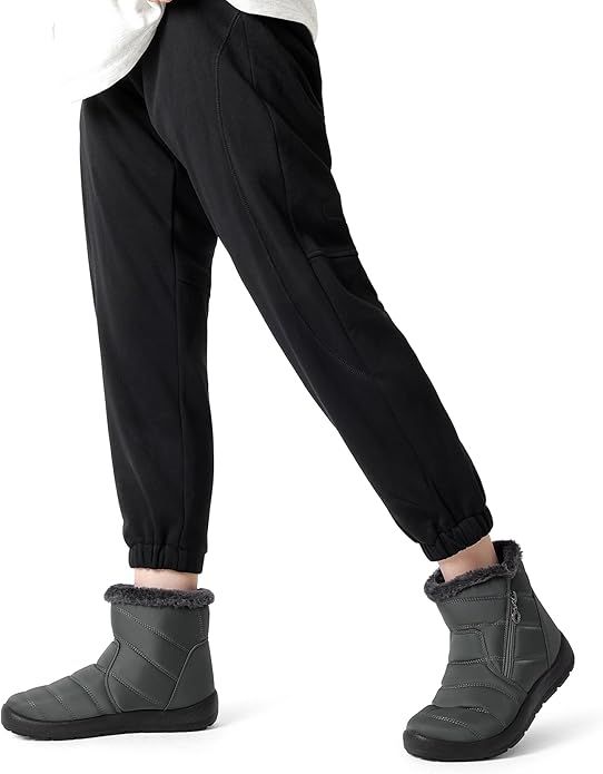 Women's Winter Snow Boots - Waterproof Nylon - 42 Grey