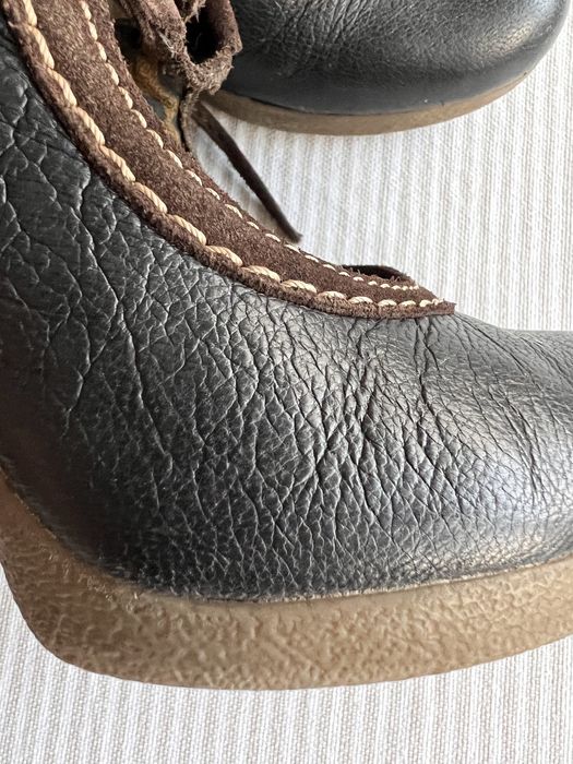 Sapato alto Fly London Azul c/castanho 35