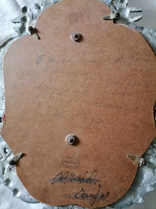 Arte sacra Sagrado coração de Maria em estanho