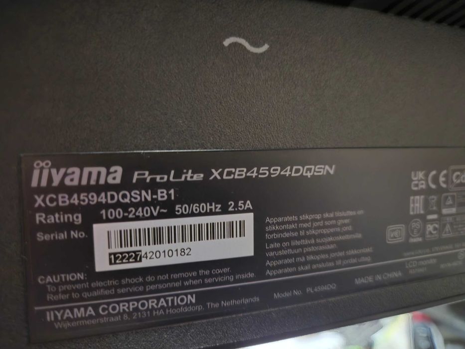 Monitor IIYAMA ProLite XCB4594DQSN-B1 44.5 165hz