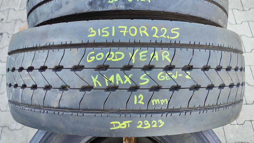 Opony 315/70R22,5 GOODYEAR KMAX S GEN-2 HL 12mm x2