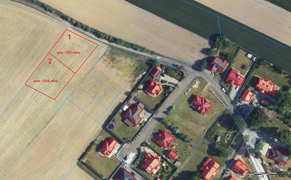 Działki budowlane. Kurowice - tuż przy mieście Głogów.