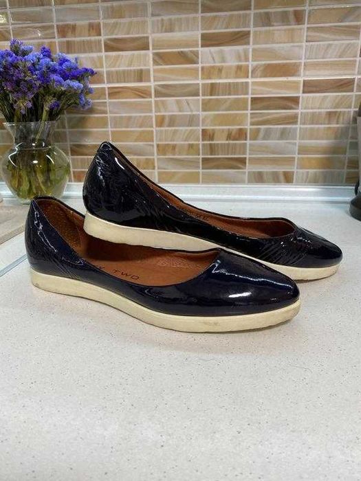 Шикарні шкіряні балетки стан на 5 !