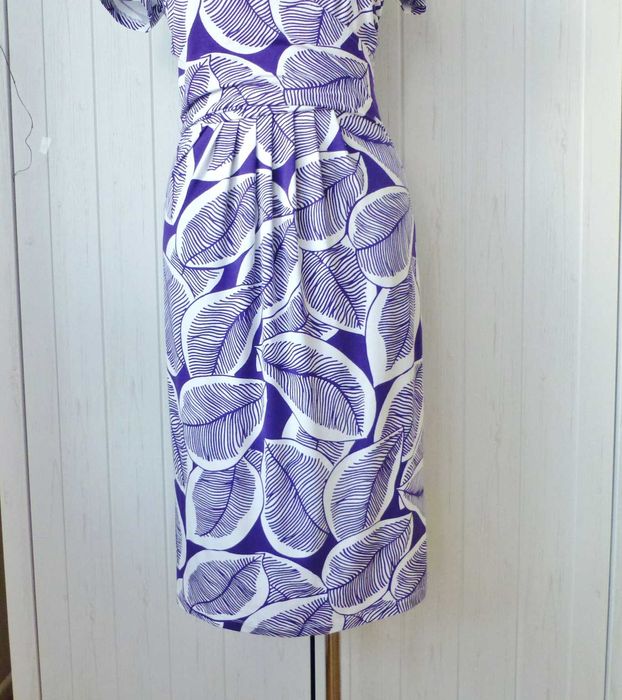 Hobbs London kopertowa letnia sukienka  S