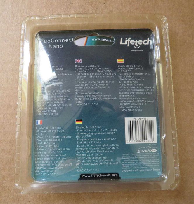 Bluetooth Pen nano V. 2.0+EDR da Lifetech. NOVO! Ainda na embalagem.64585104025730122