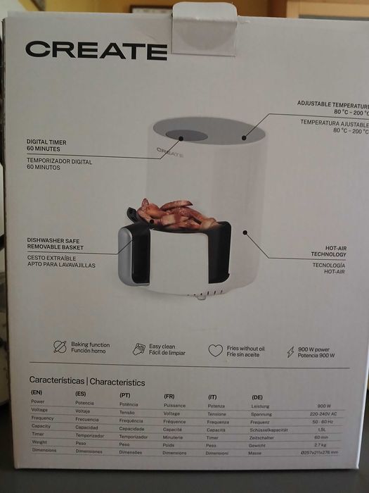 FRYER AIR - Fritadeira sem Óleo e forno