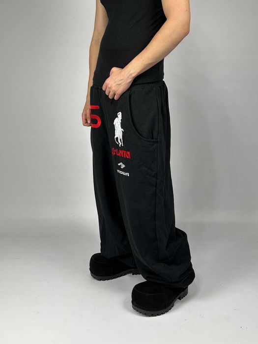 Штани Mowalola Atlanta black спортивки чорні sweatpants штаны черные