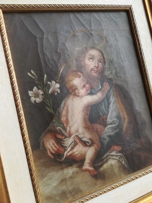 Pintura arte sacra sobre tela