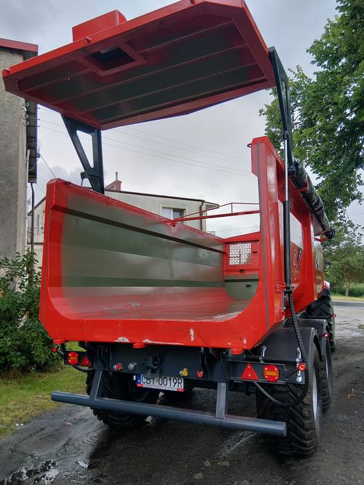 CZERWONA PERŁA tandem wywrotka Krone 18 T skorupa wozidło resor