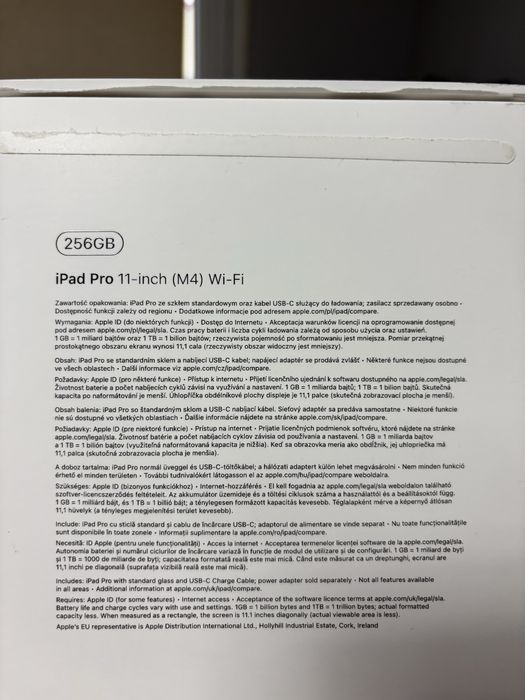 Ipad pro 11’ 2024 256gb