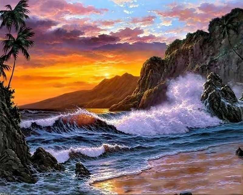 Картина по номерам Бурное море 40x50см