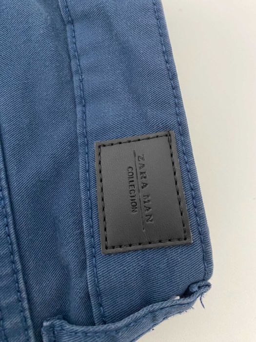 Calças Chino Azul Zara