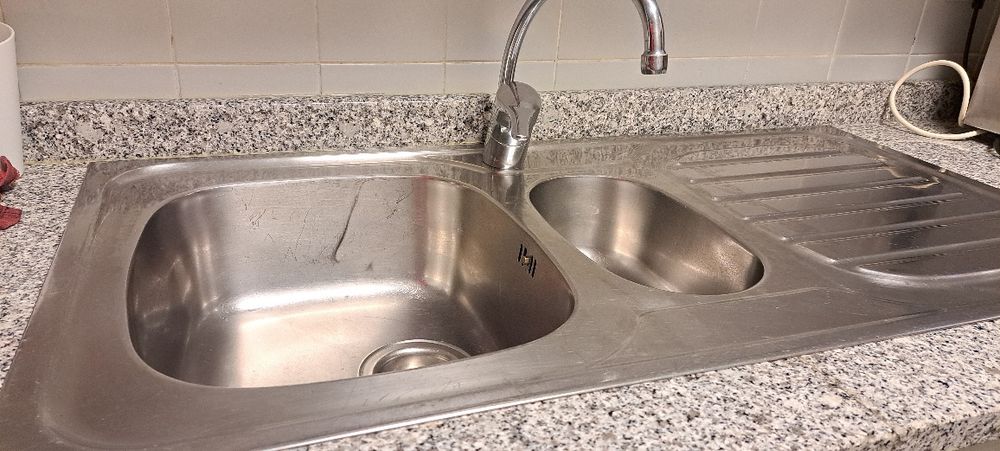 Bancada de loiça  Thor inox.Torneira Roca