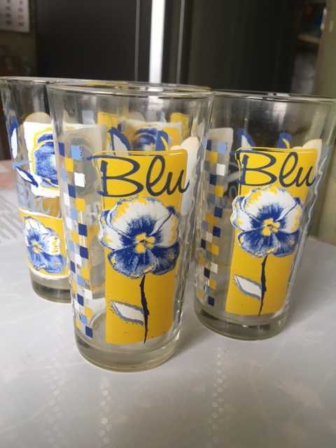 стаканы стекло с рисунком