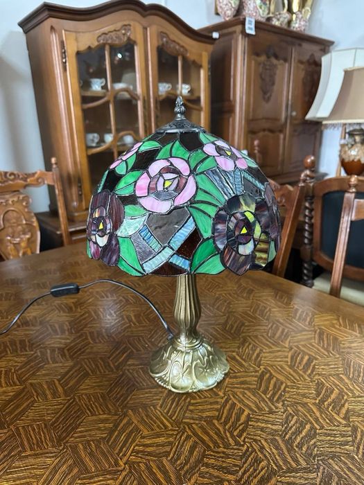 Настільна лампа в стилі Тіффані вітраж настольный торшер 7812