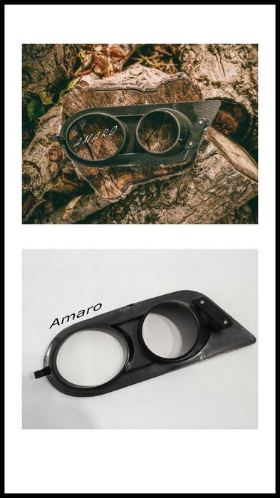 Suporte para Farois de Nevoeiro Carbono ou Preto Mate (BMW E46, M3)