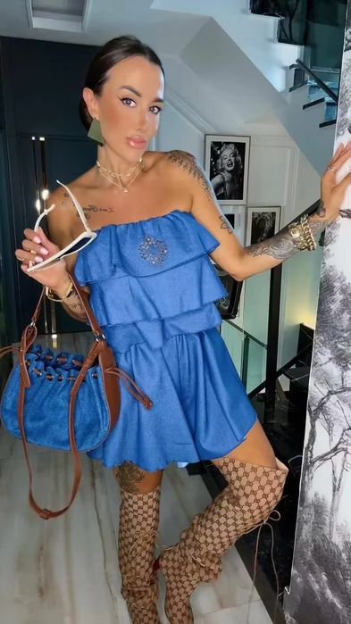 Kombinezon Lola Bianka dżinsowy