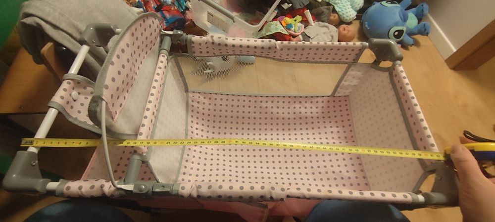 Składane łóżeczko dla lalek babas