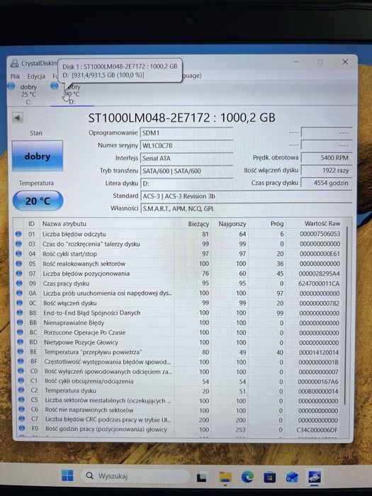 MSI GF63 8RC | i5-8300H | GTX 1050 | 16GB RAM | 128GB + 1TB | komplet