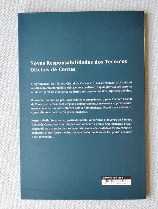 Livro Novas Responsabilidades dos Técnicos Oficiais de Contas