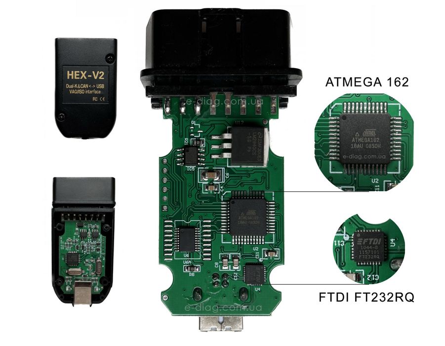 Автосканер VAG COM HEX-V2 VCDS 25.2 Вася Діагност | VW Audi Skoda Seat