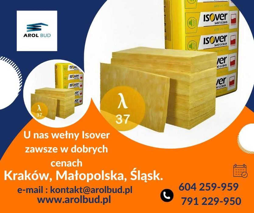 Wełna mineralna Isover Aku-Płyta gr. 75mm