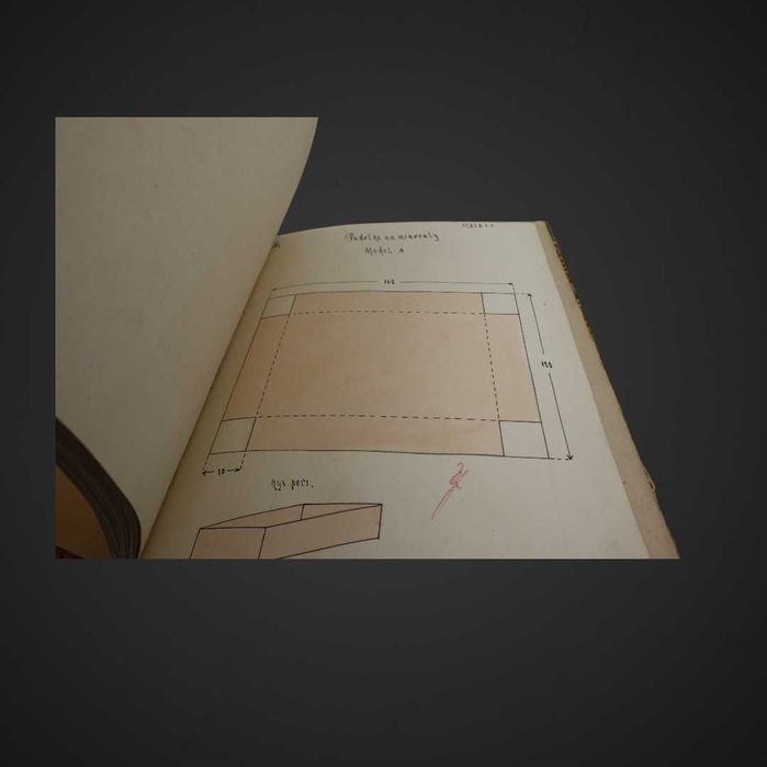 Rzadki rękopis Plany i szkice do prac Gralikowska1924/25 b5/060755