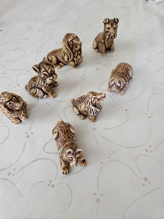 Zestaw figurek ceramicznych PRL