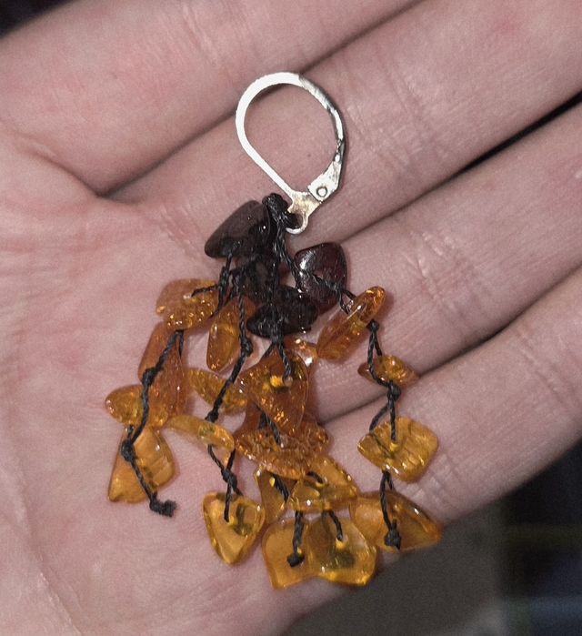 Baltic kolczyki bursztynowe