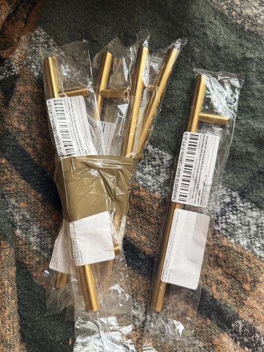 Puxadores para móveis aço inoxidàvel dourado