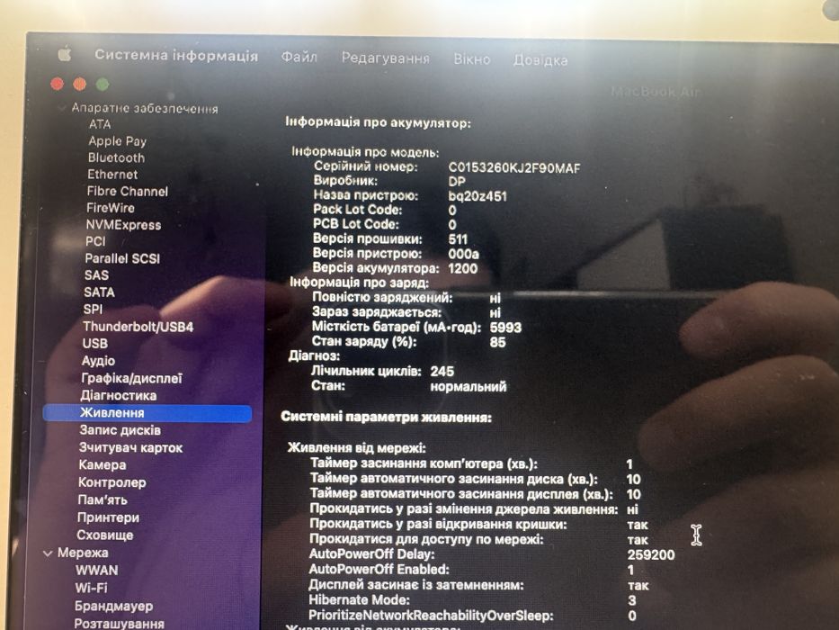 Ідеальний Macbook AIR Intel I5 4RAM 128SSD A1466