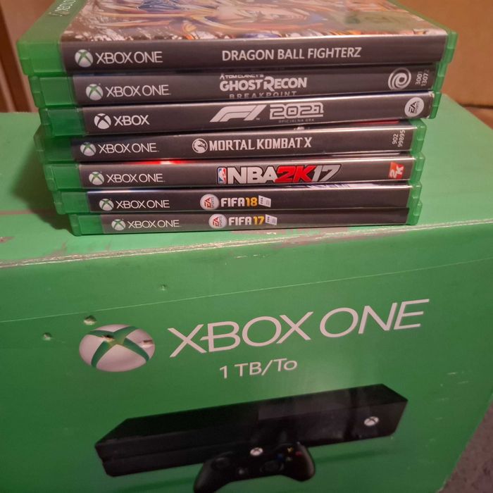 Xbox one 1Tb + gry